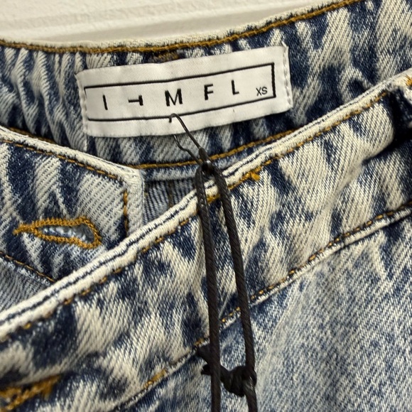 NWT ITMFL Embellished Distressed Flare Jeans - Picture 5 of 12